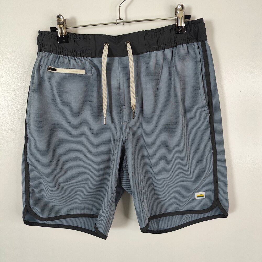 Vuori Banks Short Mens Small Blue Inseam 7" Athletic Gym Swim Board Shorts V330
